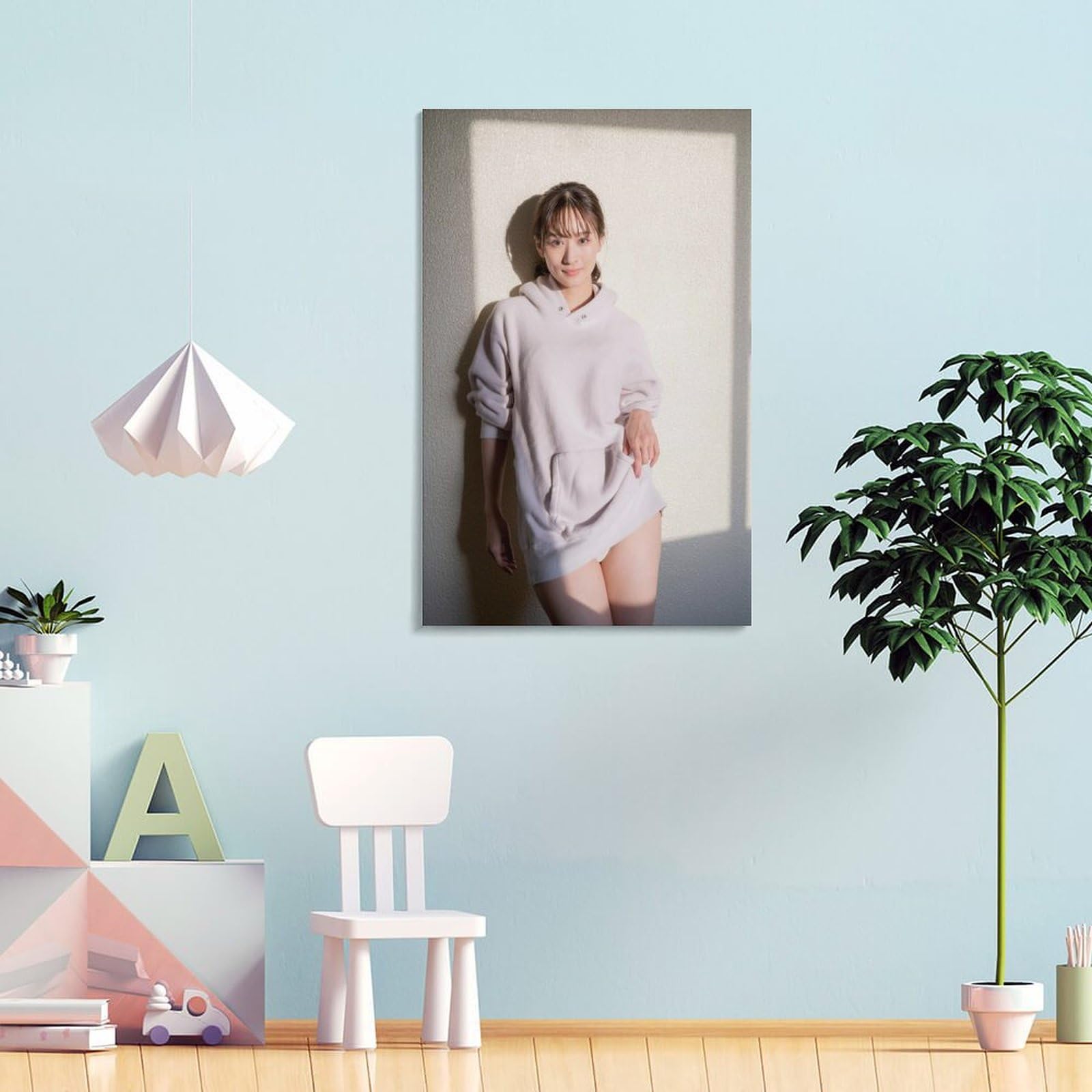 Amazon.co.jp: 水草文香 写真ポスター2 キャンバスアートポスターと